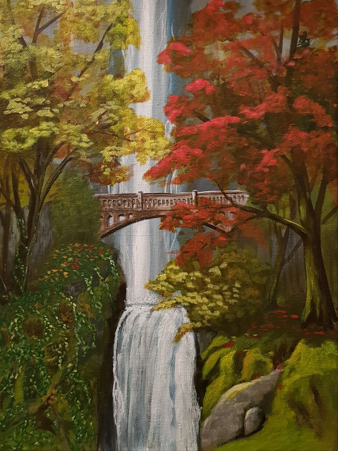 Idyllischer Wasserfall 